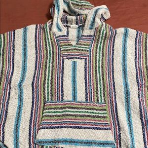 pancho shirt with hood COLORFUL!